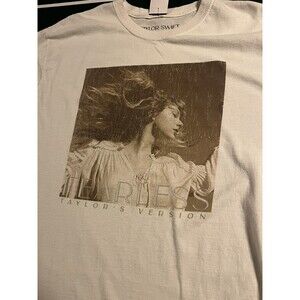 Taylor Swift Fearless Taylor’s Version OFFICIAL T-Shirt LARGE White Eras Tour